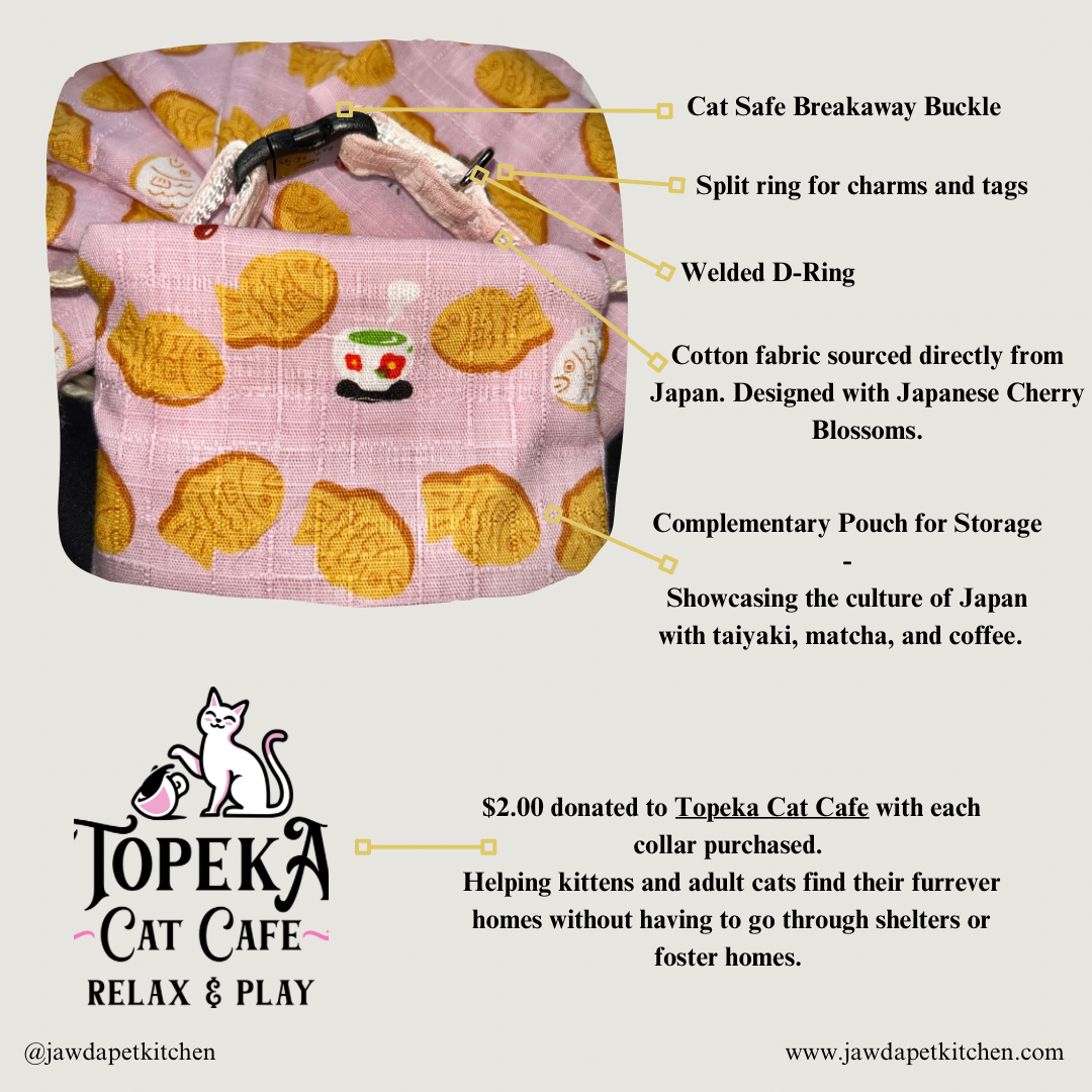 Japanese Style Cat Collar | Adjustable & Adorable