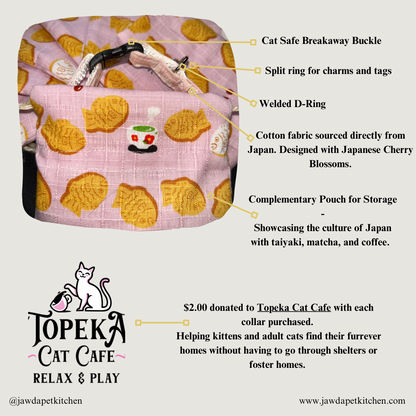 Japanese Style Cat Collar | Adjustable & Adorable