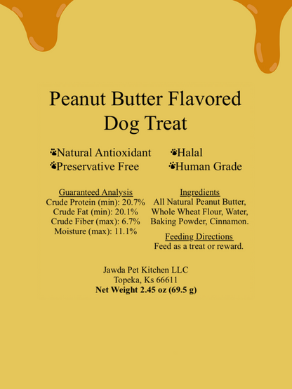 Peanut Butter Flavored Dog Treat 2.45 oz (69.5 g)