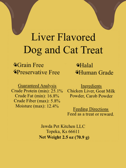 Liver Flavored Dog and Cat Treat 2.5 oz (70.9g)