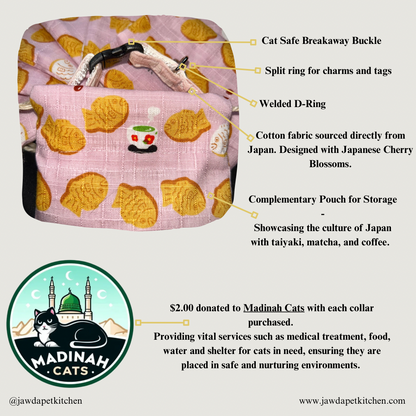 Japanese Style Cat Collar | Adjustable & Adorable