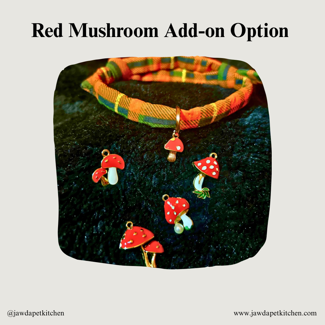Fall Cat Collar – Handmade Autumn Plaid Cotton Cat Collar